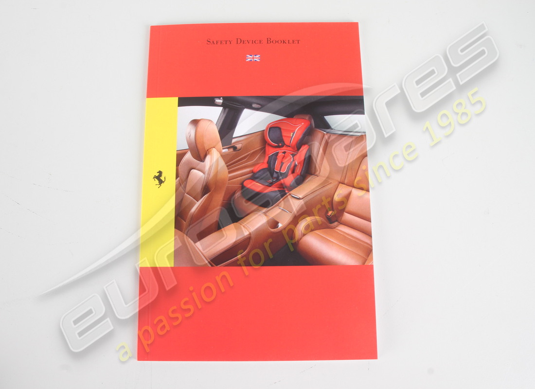 nouveau manuel de sécurité ferrari. numéro de pièce 85178100 (1)