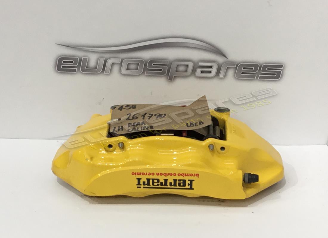 UTILISÉ Ferrari ÉTRIER ARRIÈRE GAUCHE AVEC PLAQUETTES-JAUNE- . NUMÉRO DE PIÈCE 261790 (1)