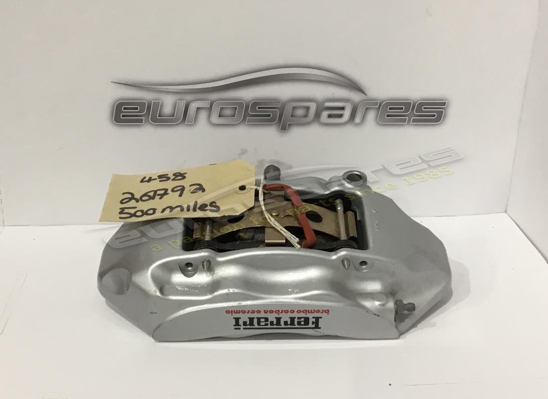 UTILISÉ Ferrari ÉTRIER ARRIÈRE GAUCHE AVEC PLAQUETTES-ARGENT- . NUMÉRO DE PIÈCE 261792 (1)