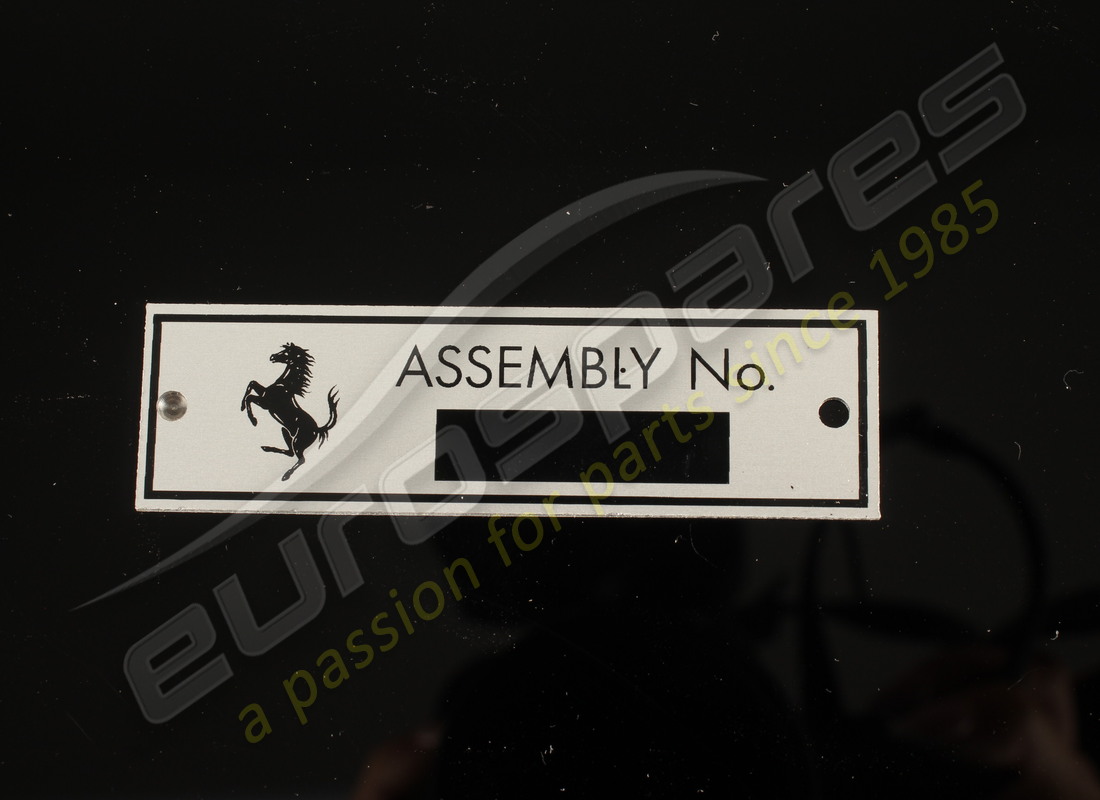 nouvelle plaque d'assemblage ferrari 550m. numéro de pièce 169584 (2)