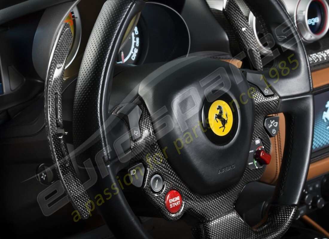 nouvelles ferrari f1 palettes de vitesses de course, fibre de carbone brillante. numéro de pièce 70004930 (1)