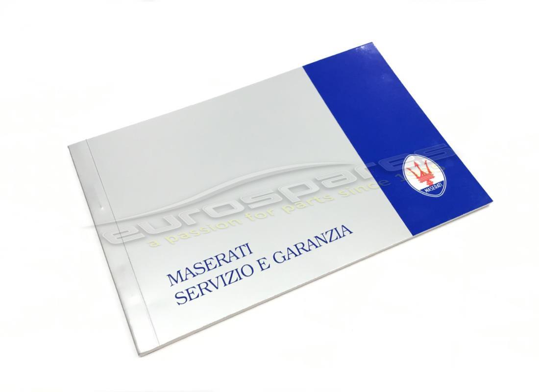 nouveau carnet de service maserati en italien. numéro de pièce 399851401 (1)