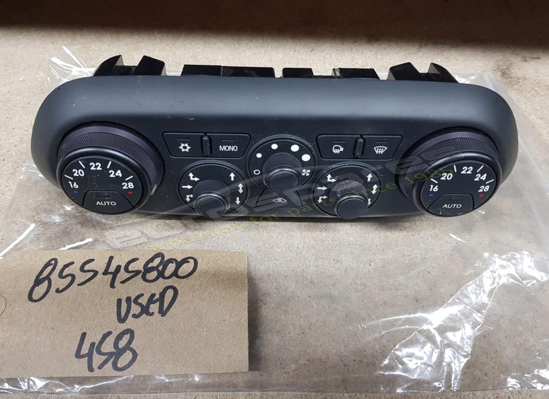 PANNEAU DE COMMANDE DE CLIMATISATION D'OCCASION Ferrari. NUMÉRO DE PIÈCE 85545800 (1)