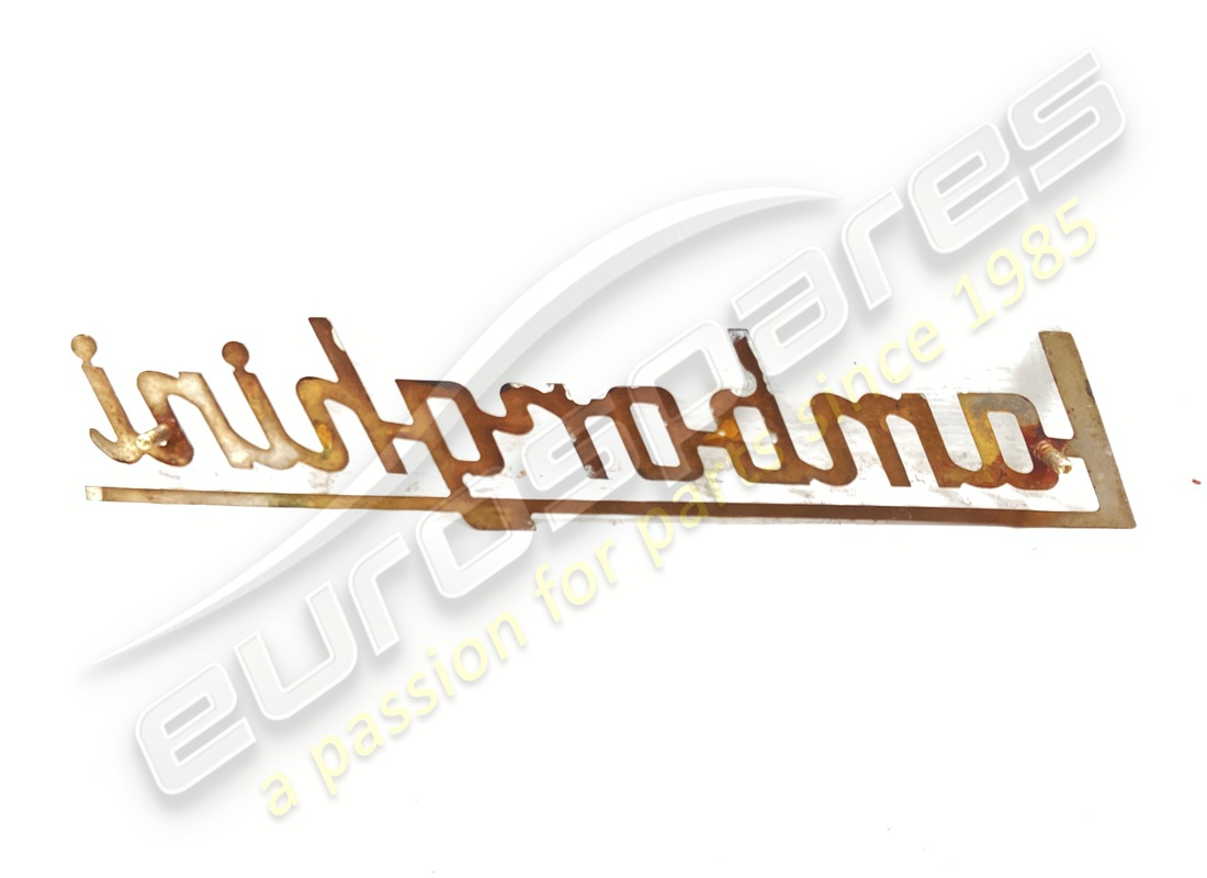 badge de lettres lamborghini utilisé (chrome). numéro de pièce 006106554 (2)