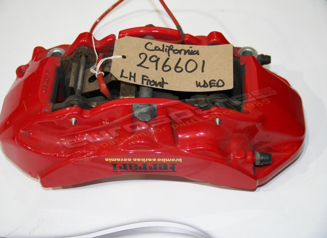 UTILISÉ Ferrari ÉTRIER AVANT GAUCHE COMPLET. NUMÉRO DE PIÈCE 296601 (1)