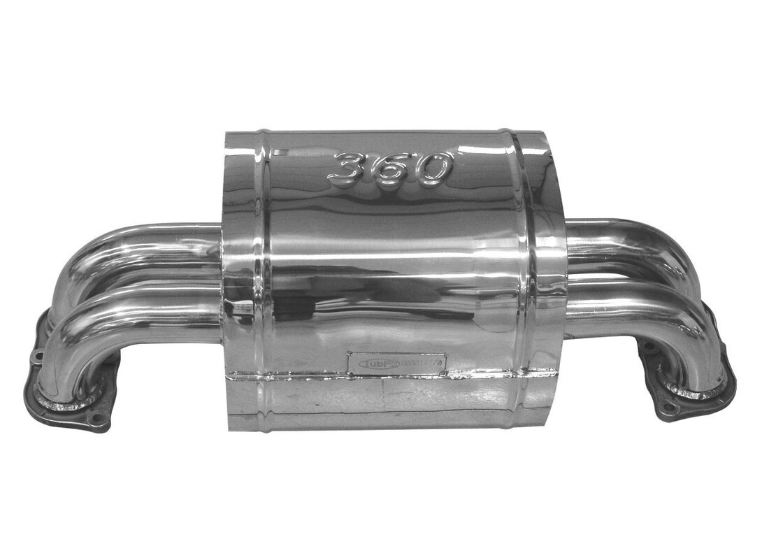 nouveau silencieux central tubi 360 modena. numéro de pièce 01239911000 (1)