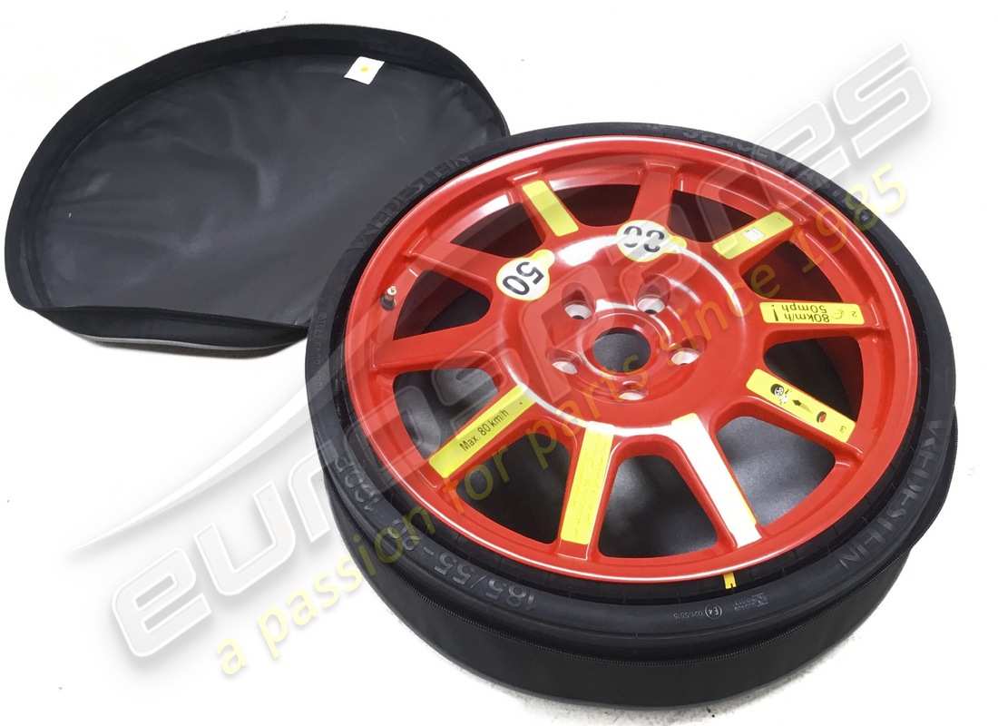nouvelle porsche roue de secours rouge feu. numéro de pièce 992601010a300 (1)