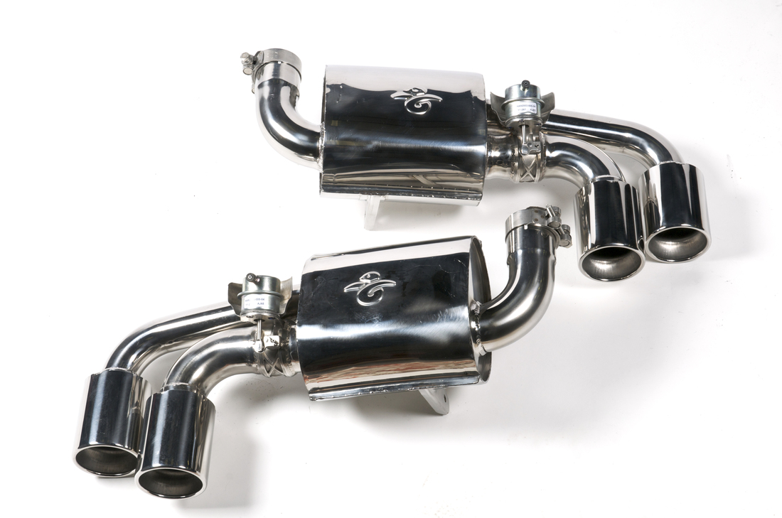 nouveau tubi f430 kit d'échappement à double silencieux avec valve. numéro de pièce tsfe430c05003a (1)