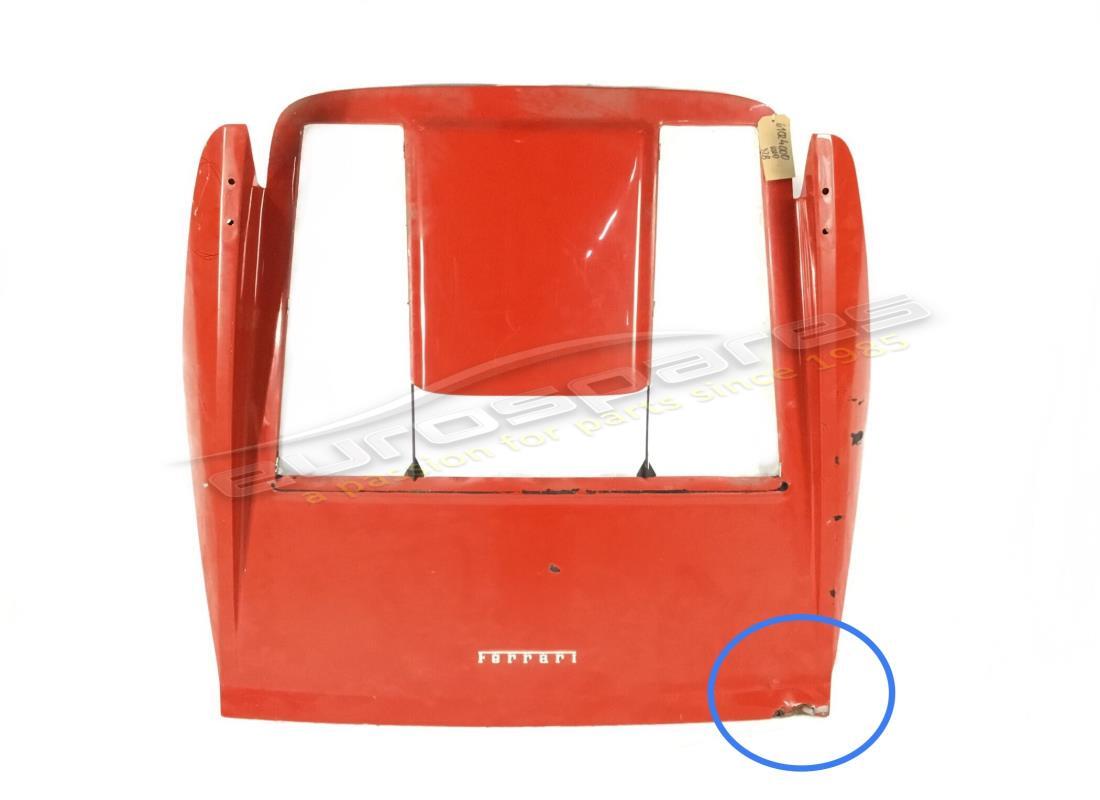 Ferrari CACHE MOTEUR ARRIÈRE AVEC SPOILER UTILISÉ. NUMÉRO DE PIÈCE 61024000 (1)