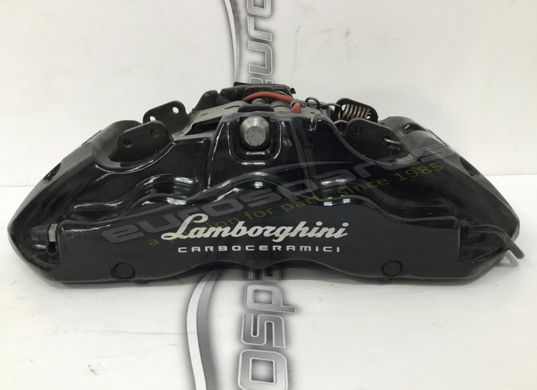 UTILISÉ Lamborghini ÉTRIER DE FREIN CÉRAMIQUE SCHWARZ . NUMÉRO DE PIÈCE 4T0615105CA (1)