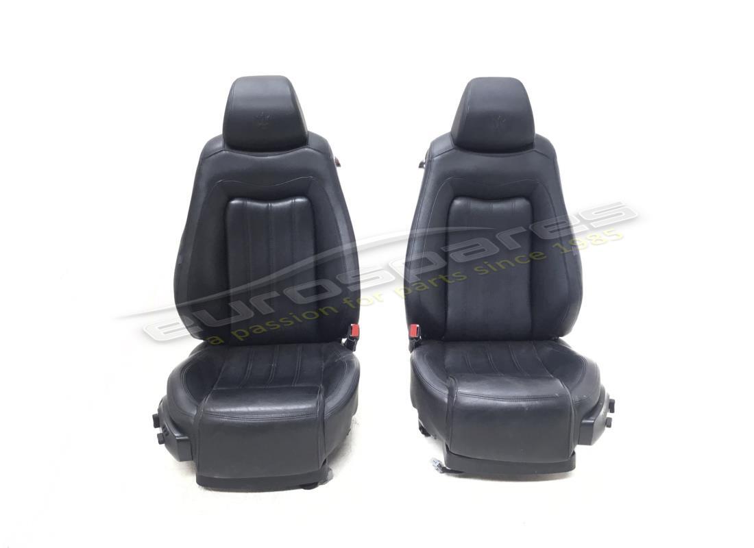 UTILISÉ Maserati SIÈGES AVANT RHD EN NOIR. NUMÉRO DE PIÈCE 9680248000 (1)