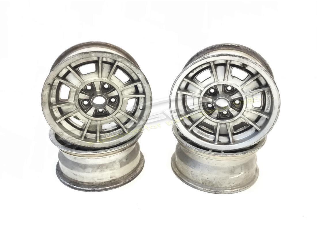 Ferrari JEU DE ROUES CROMODORA UTILISÉ 14 X 6½ . NUMÉRO DE PIÈCE 108713SET (1)