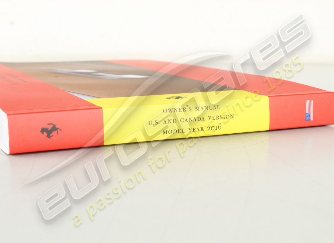 nouveau manuel du propriétaire ferrari. numéro de pièce 87626600 (2)