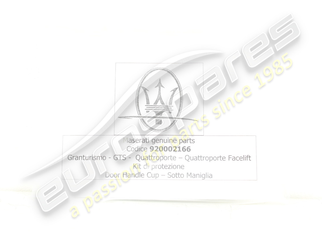 nouvelle protection sous la poignée maserati. numéro de pièce 920002166 (1)
