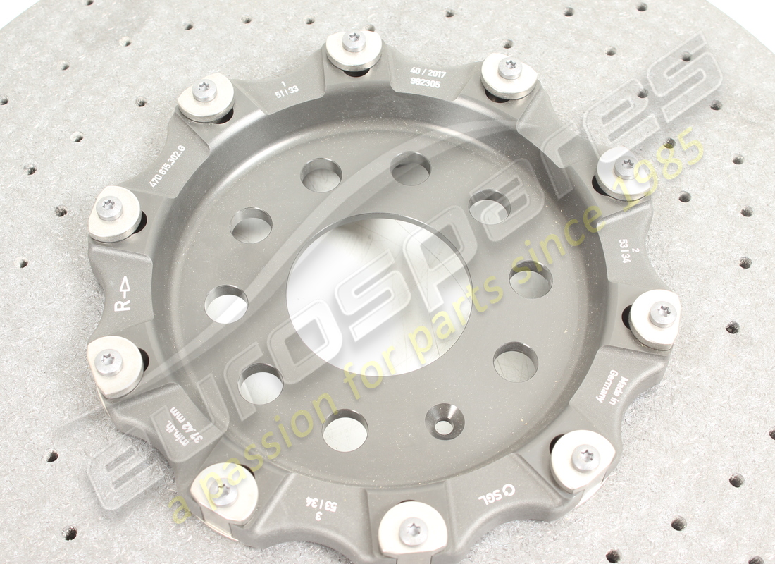 disque de frein avant droit neuf lamborghini en céramique (ventilé). numéro de pièce 470615302g (4)
