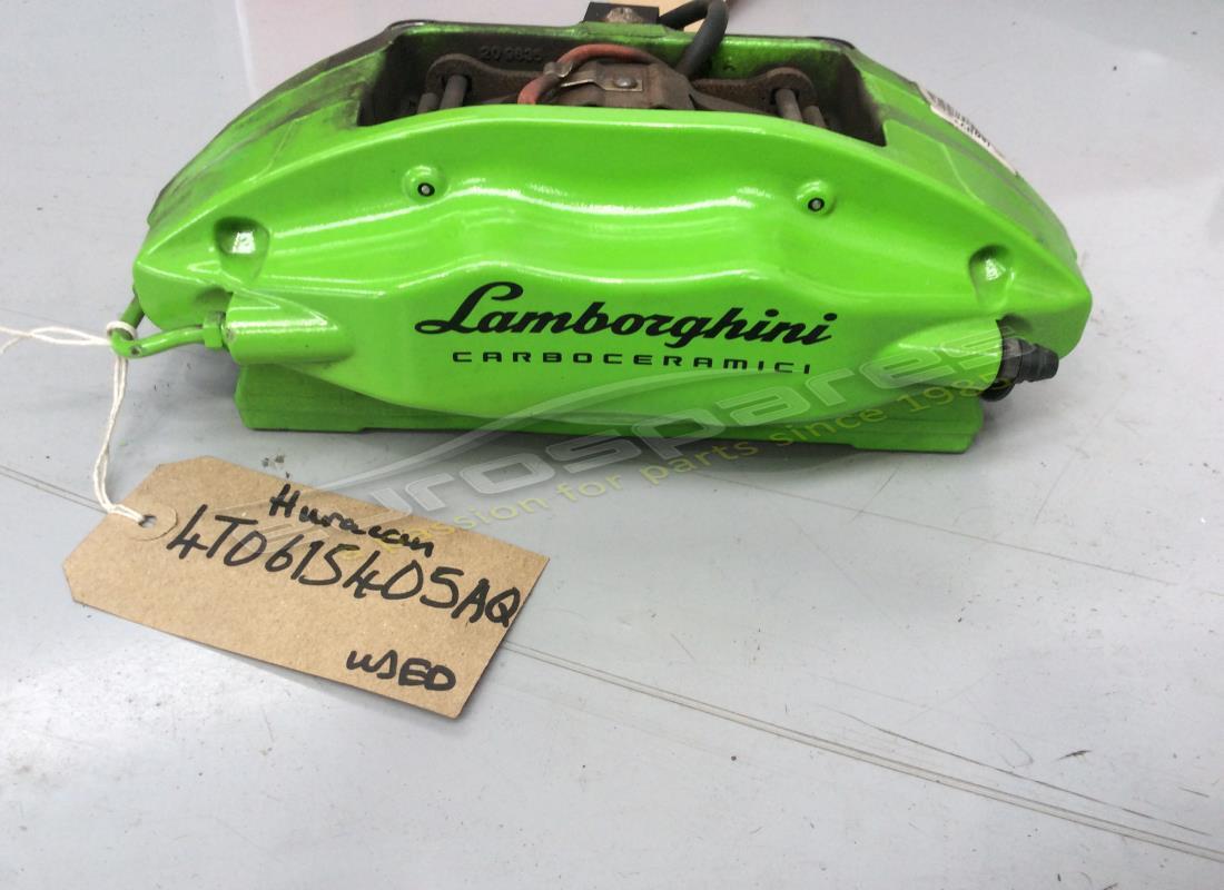 ÉTRIER ARRIÈRE Lamborghini UTILISÉ EN VERT. NUMÉRO DE PIÈCE 4T0615405AQ (1)