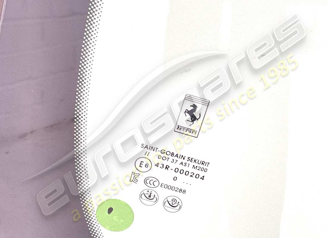 nouveau pare-brise ferrari - version athermique. numéro de pièce 897061 (2)