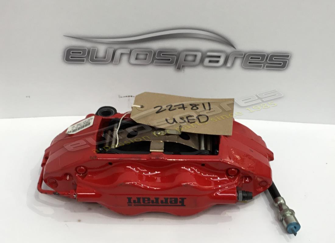 UTILISÉ Ferrari UNITÉ D'ÉTRIER ARRIÈRE GAUCHE AVEC PLAQUETTES. NUMÉRO DE PIÈCE 227811 (1)