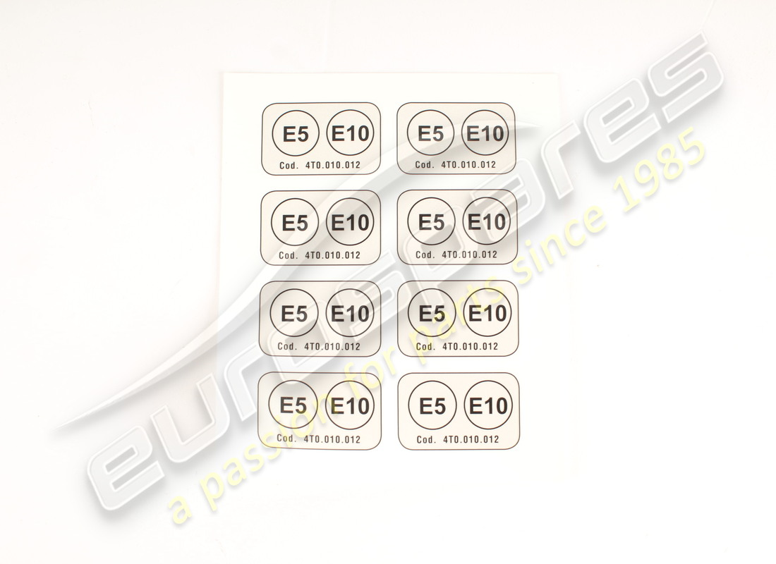 nouveaux lamborghini 8 autocollants pc éthanol. numéro de pièce 4ml010003 (1)