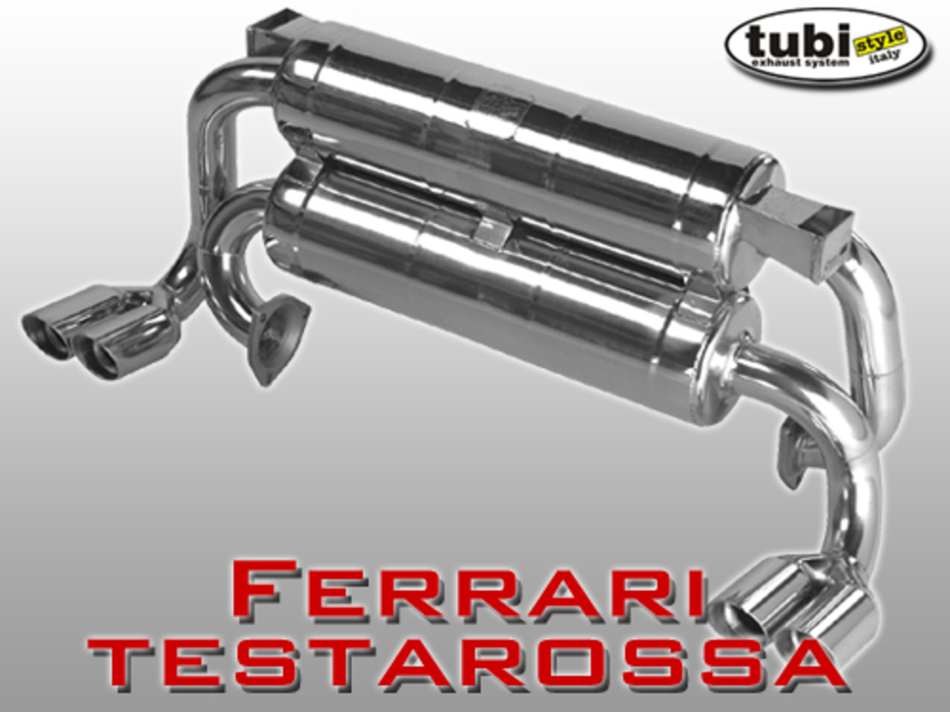 neuf tubi testarossa - 512tr - 512m silencieux - modèles avec cat (fort). numéro de pièce 01128911000r (1)