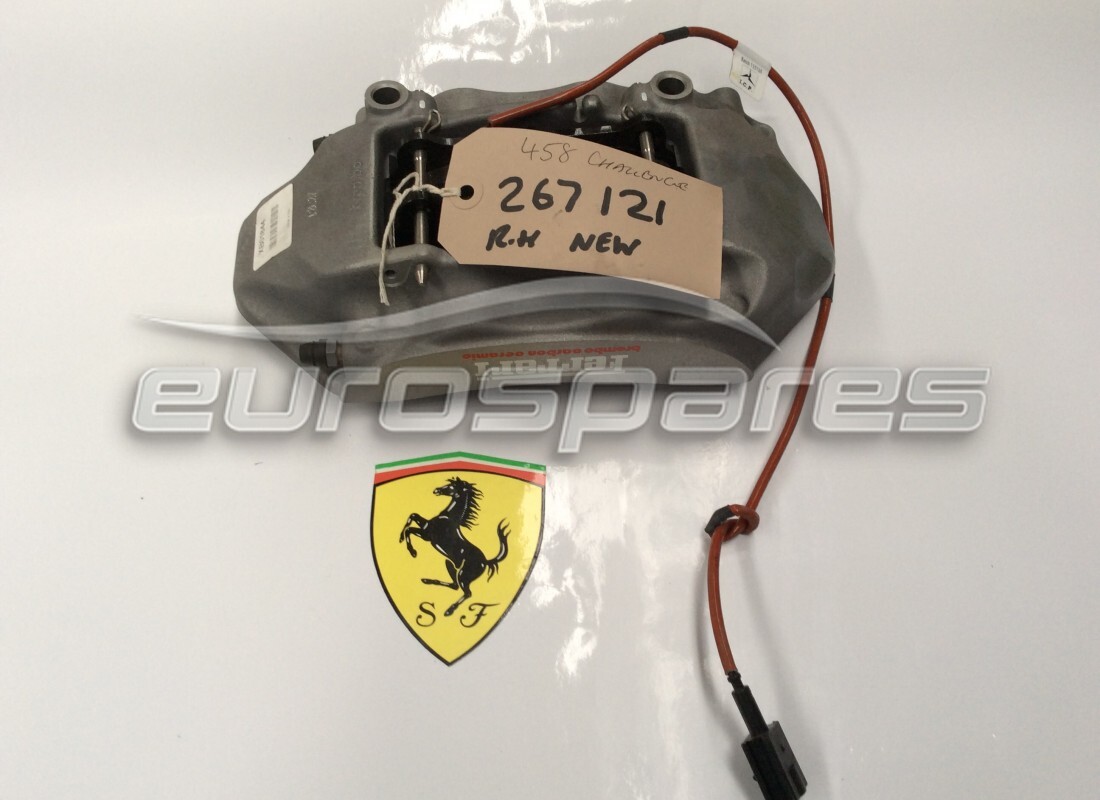 nouvel étrier arrière droit ferrari avec plaquettes. numéro de pièce 267121 (1)