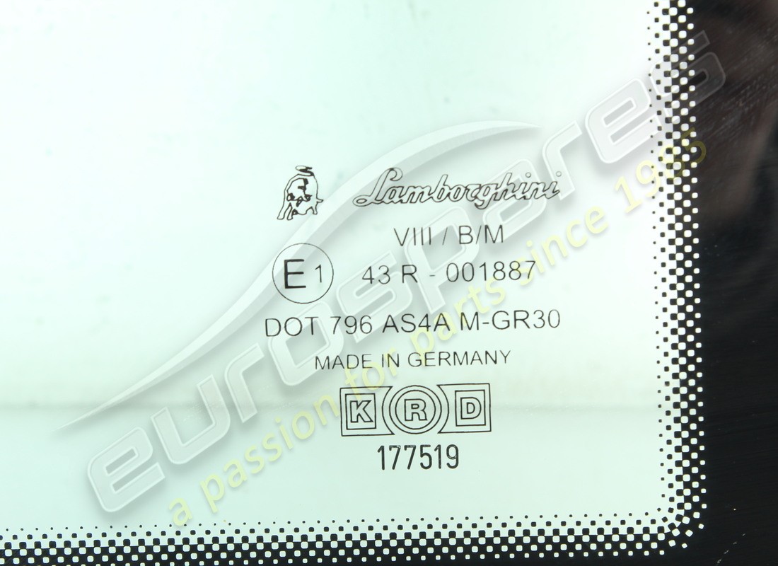 utilisé lamborghini fenêtre latérale. numéro de pièce 403845300a (2)