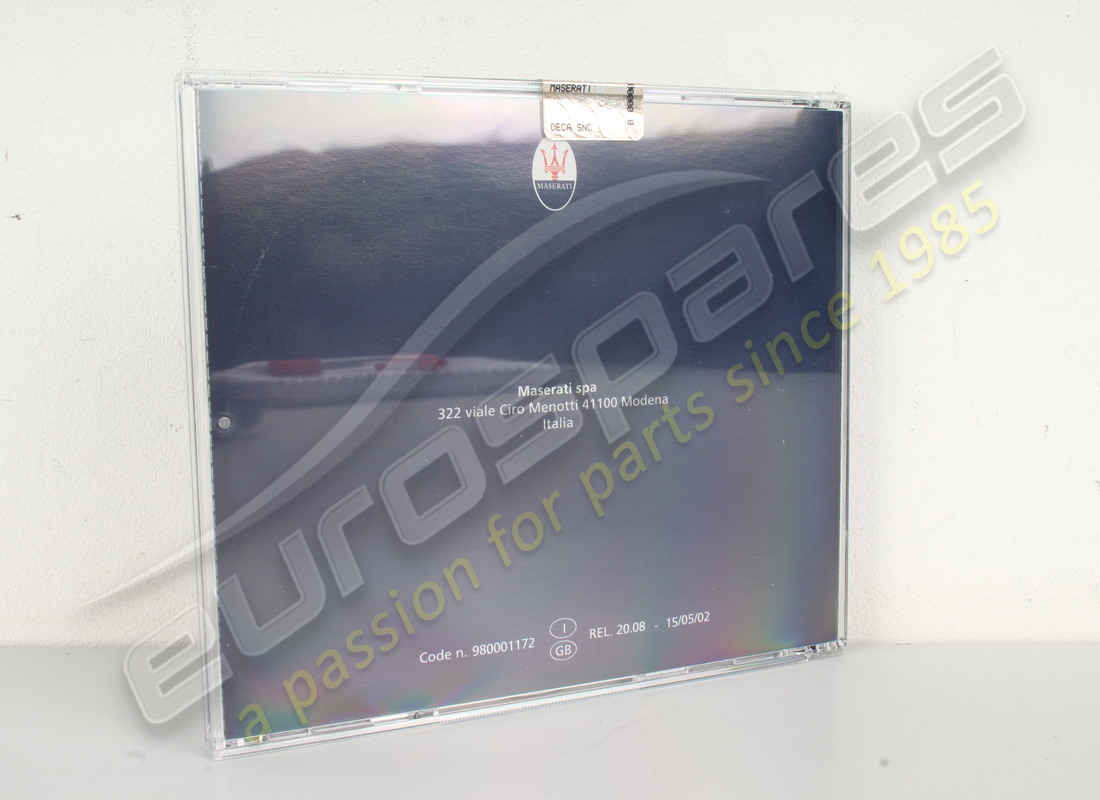 nouveau cd-rom maserati. numéro de pièce 980001172 (3)