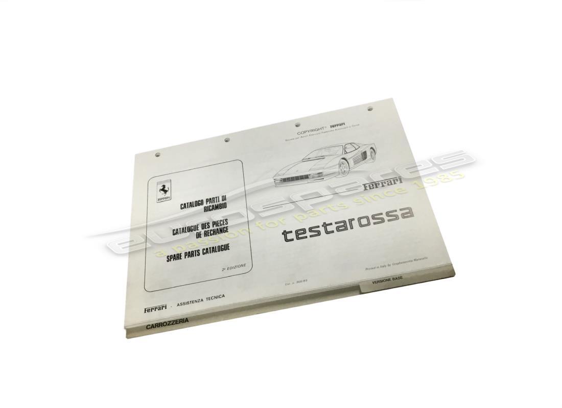 nouvelle ferrari livre de pièces testarossa 1985 supplément 2nd édition. numéro de pièce 95990249 (1)