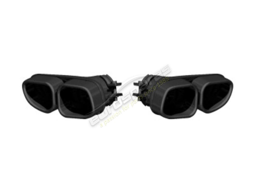 nouveau kit d'embouts carrés tubi 997.1 turbo 4 noir. numéro de pièce tspo997t07023ac (1)