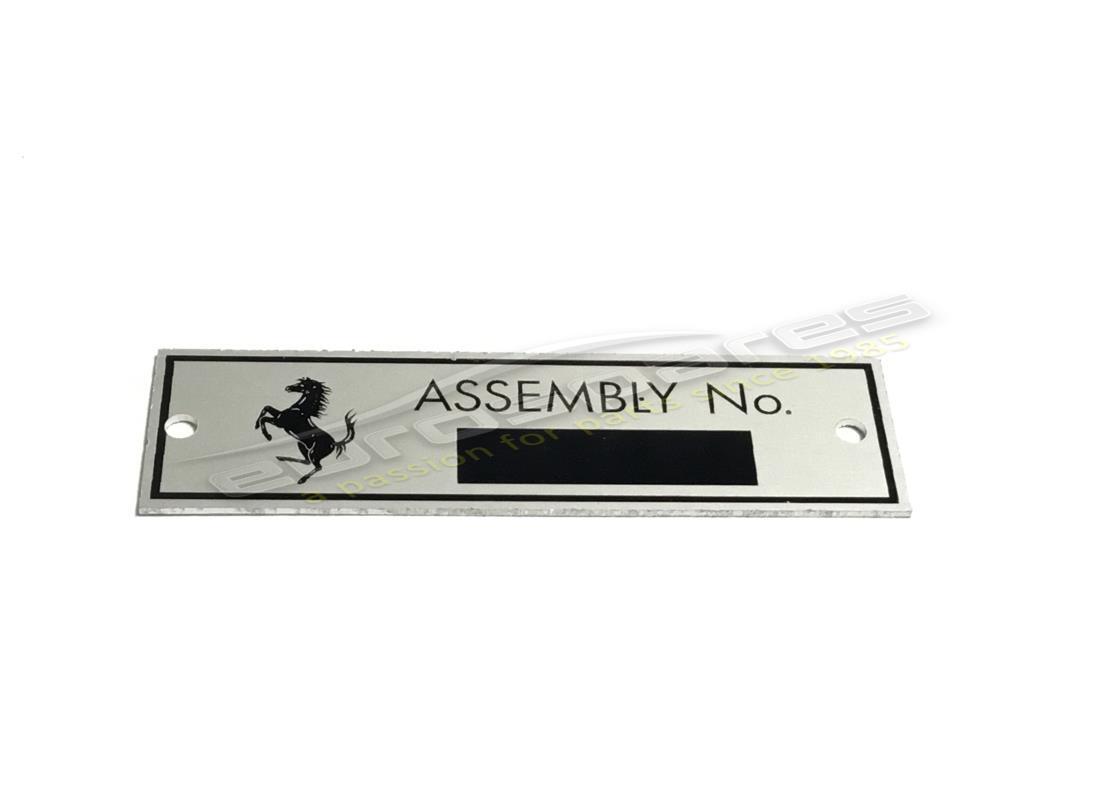 nouvelle plaque d'assemblage ferrari 550m. numéro de pièce 169584 (1)