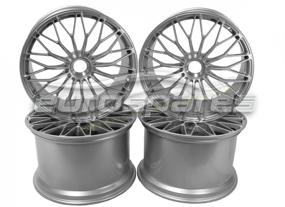 nouveau ensemble lamborghini sv center lock roues (argent brillant). numéro de pièce 470601009 (1)