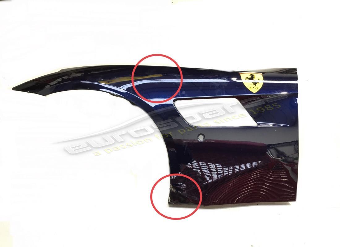 UTILISÉ Ferrari AILE AVANT GAUCHE COMPLÈTE. NUMÉRO DE PIÈCE 86502511 (1)