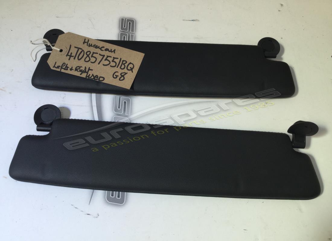 UTILISÉ Lamborghini PARE-SOLEIL GAUCHE, CUIR . NUMÉRO DE PIÈCE 4T0857551BQG8 (1)