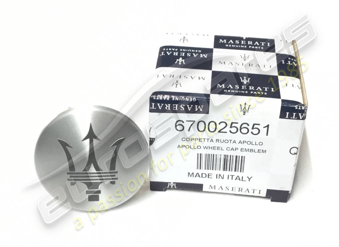 nouveau badge de roue maserati. numéro de pièce 670025651 (1)