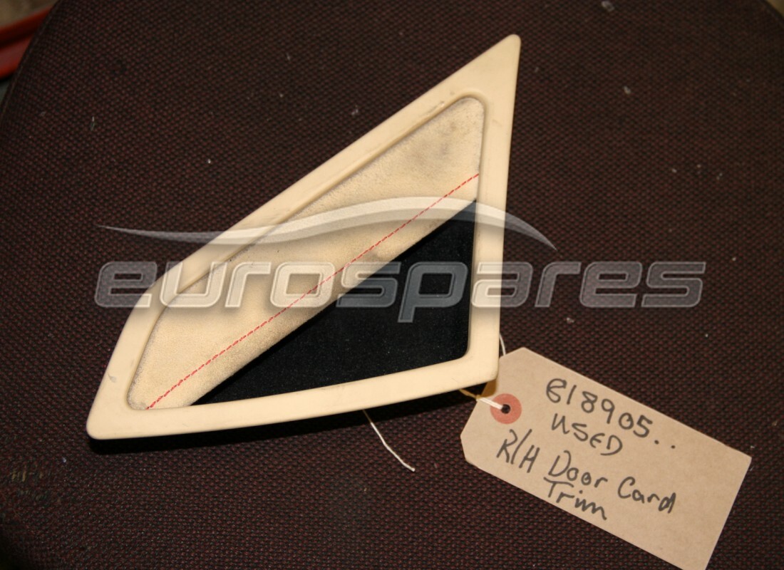 UTILISÉ Ferrari POCHE DE RANGEMENT COMPLÈTE POUR LES OBJETS DE LA PORTE DROITE. NUMÉRO DE PIÈCE 818905.. (1)