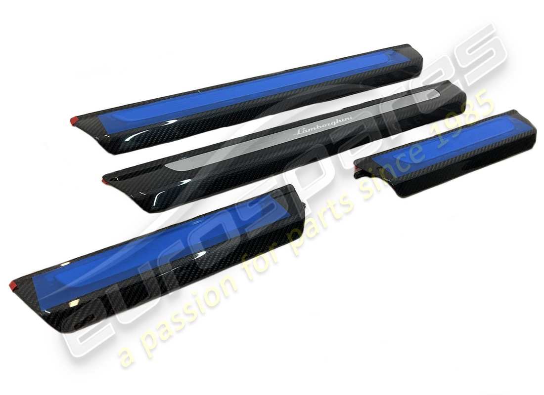 nouveau lamborghini kit de plaque-pieds urus cfk rétroéclairé. numéro de pièce 4ml069641b (2)