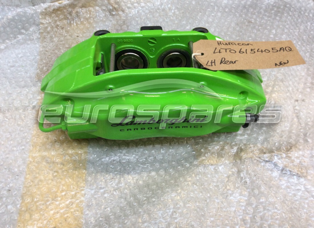 nouveau (autre) lamborghini étrier arrière en vert. numéro de pièce 4t0615405aq (1)