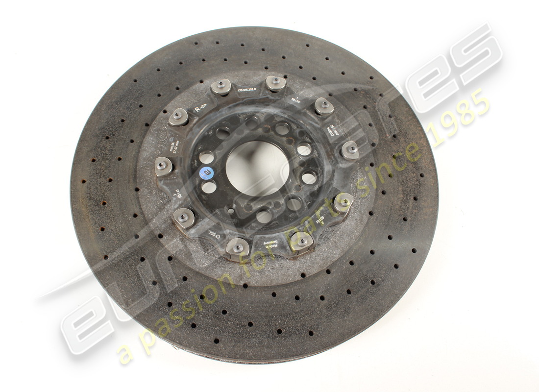 utilisé lamborghini disque de frein avant gauche en céramique (ventilé) numéro de pièce 470615301g