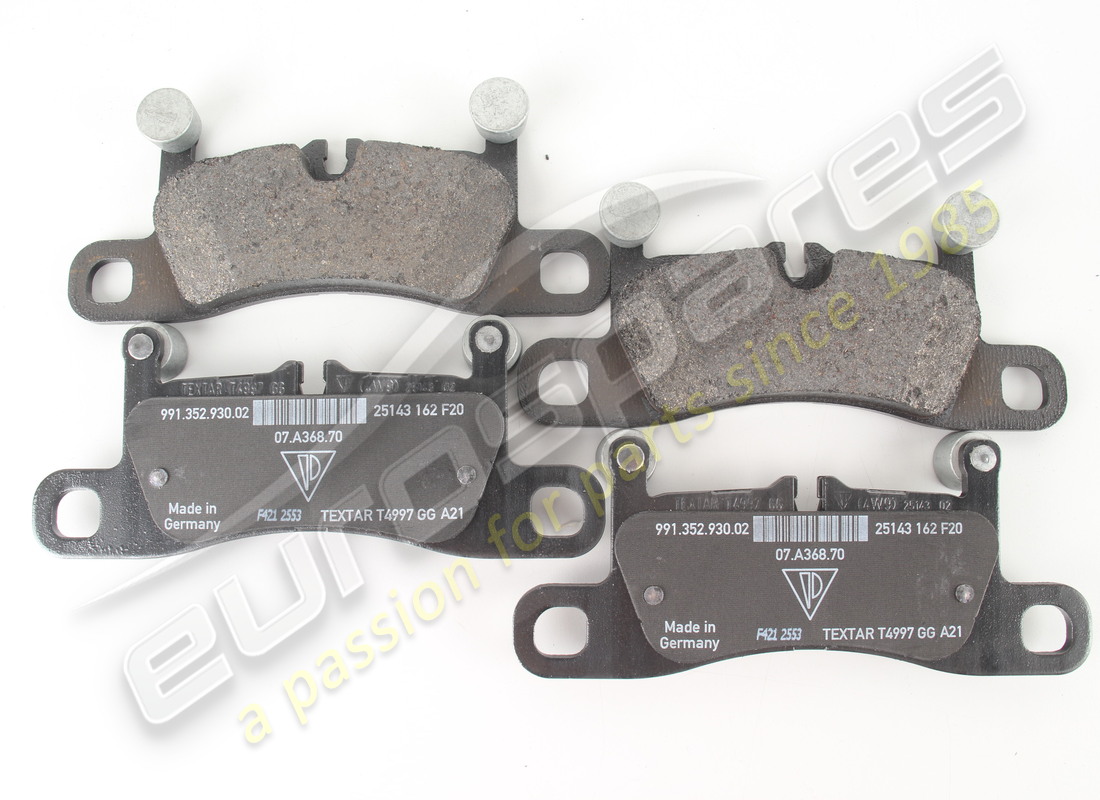 nouveau porsche 1 ensemble de les plaquettes de frein pour disque. numéro de pièce 99135293902 (1)