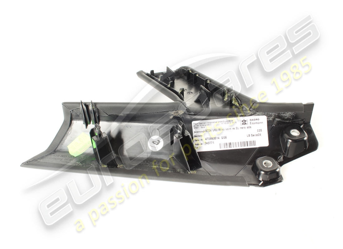UTILISÉ Lamborghini PARTIE INFÉRIEURE LW SIDECOVER TUNN. . NUMÉRO DE PIÈCE 4T0863514 (1)