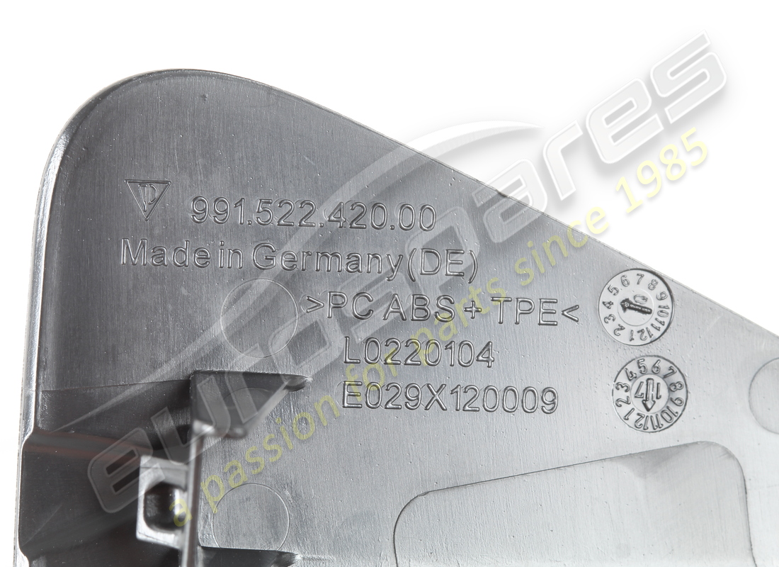 nouveau garniture droite porsche - boucle à bouton-pression (coupe pr:685) noir. référence 991522420001e0 (3)