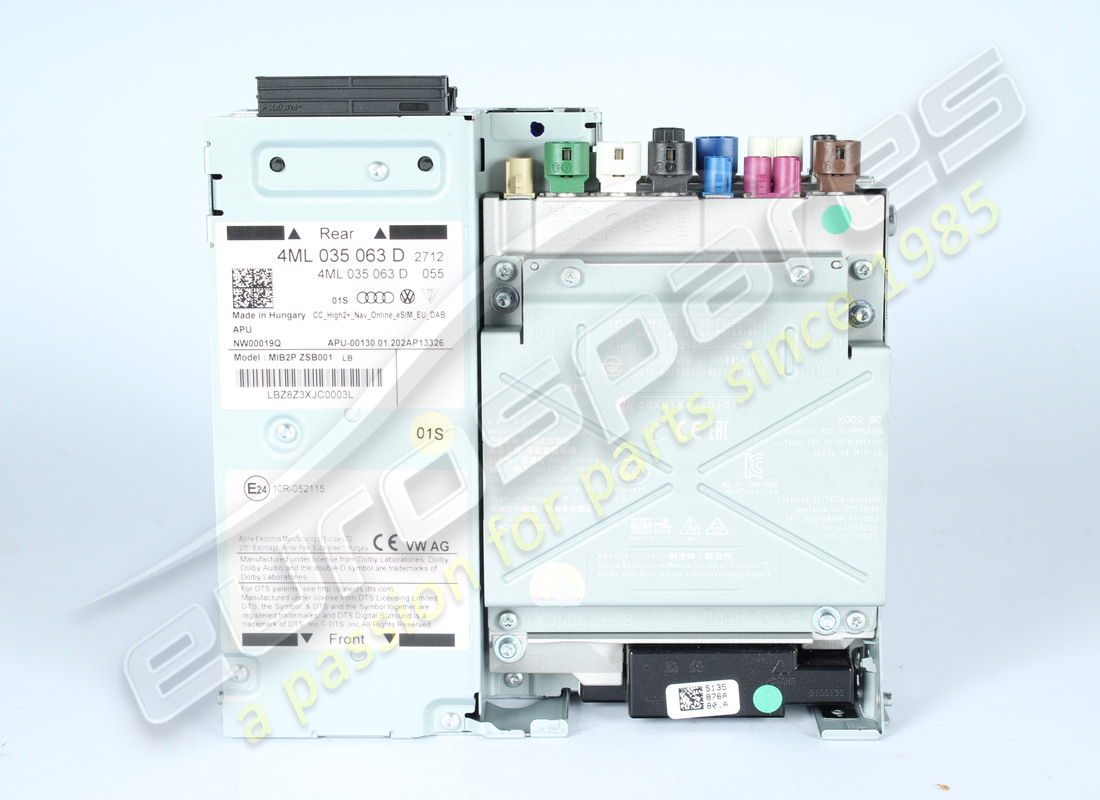 UNITÉ DE CONTRÔLE D'OCCASION Lamborghini POUR SYSTÈME MULTIMÉDIA. NUMÉRO DE PIÈCE 4ML035063D (1)