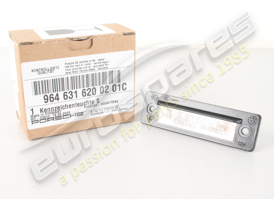 éclairage de plaque d'immatriculation neuf porsche. numéro de pièce 9646316200201c (1)