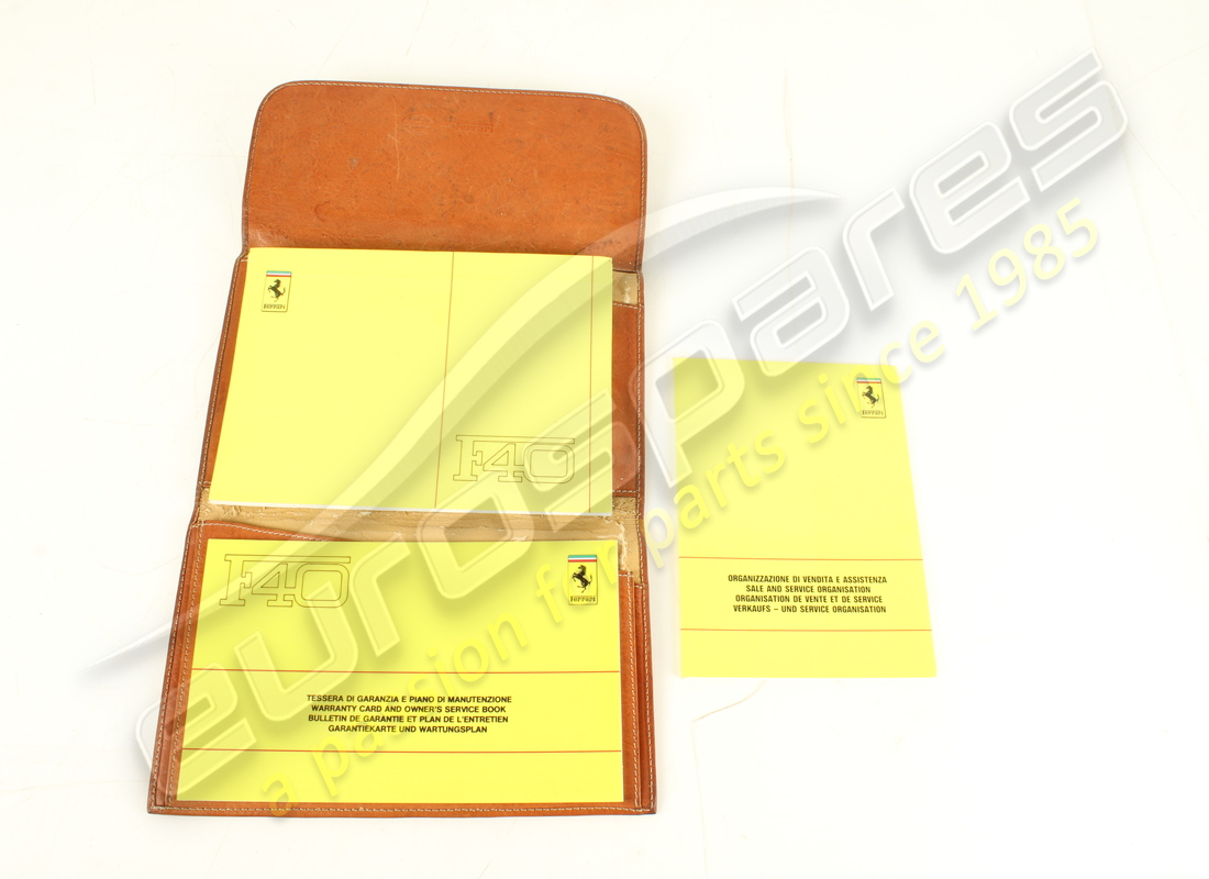 ferrari f40 pack pochette et livre utilisés. numéro de pièce 959908800 (7)