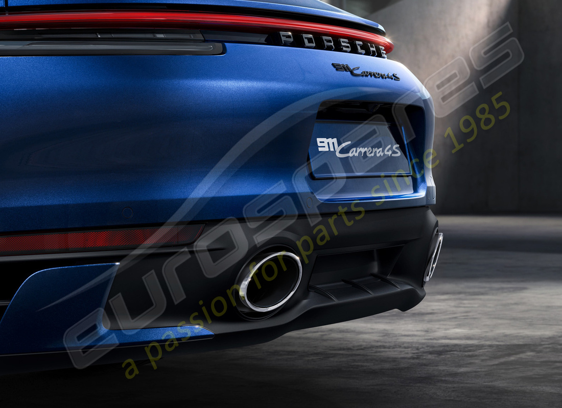 nouveau système d'échappement sport porsche (argent). numéro de pièce 992044210 (1)