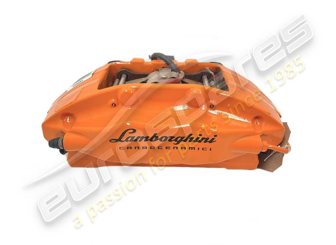lamborghini étrier coulissant en céramique orange d'occasion. numéro de pièce 4t0615406ce (1)