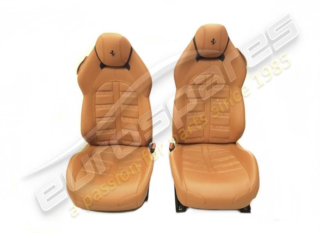 UTILISÉ Eurospares CALIFORNIA T - PAIRE DE SIÈGES CONFORT - CUIR CACHER (CUOIO) AVEC COUTURES NOIRES - ENTIÈREMENT ÉLECTRIQUE - DESIGN DE STYLE DAYTONA - APPLICABLE POUR GD . NUMÉRO DE PIÈCE EAP1329829 (1)