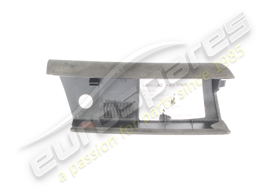 panneau de garniture lamborghini utilisé, pilier gauche, alcantara noir. numéro de pièce 4t0867231ajr7 (2)