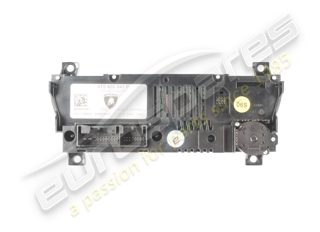 UTILISÉ Lamborghini COMMANDE DE CLIMATISATION. NUMÉRO DE PIÈCE 4T0820043P (1)