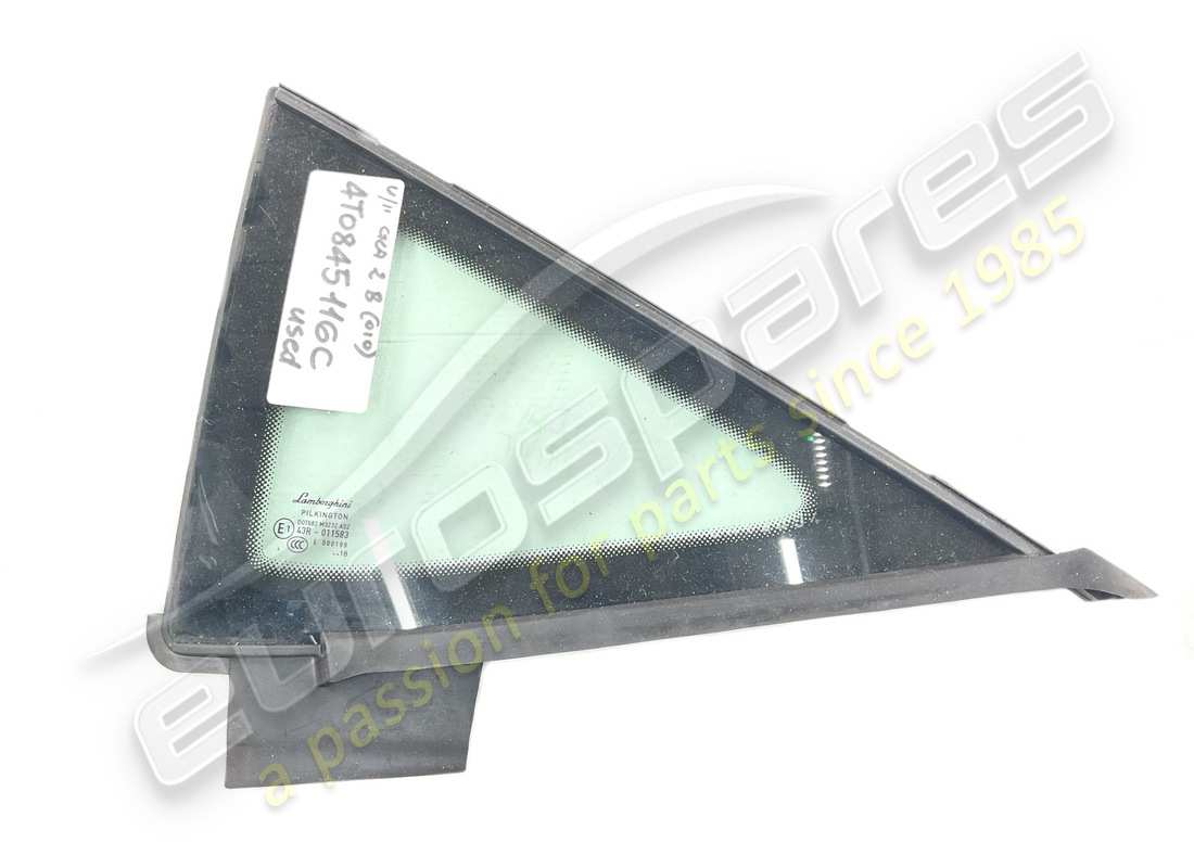 UTILISÉ Lamborghini FENÊTRE TRIANGLE DROITE . NUMÉRO DE PIÈCE 4T0845116C (1)